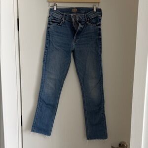 MOTHER Light Blue Ankle Jeans